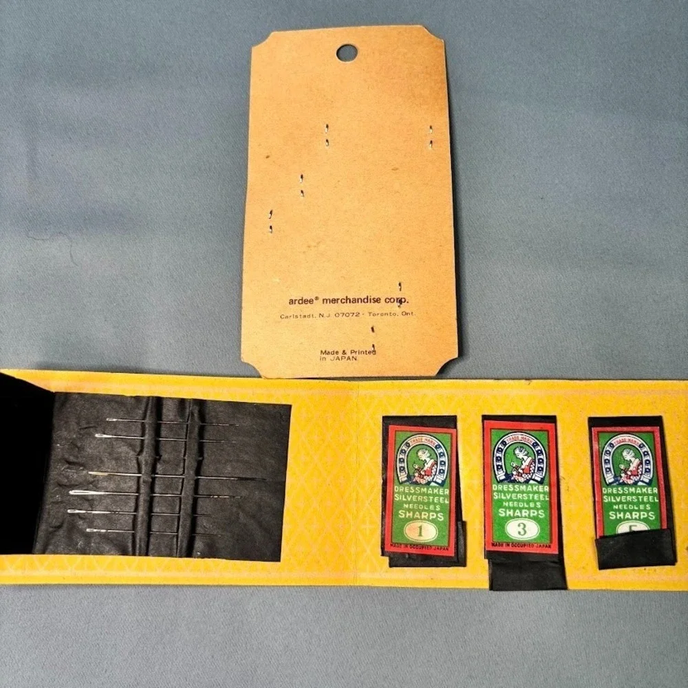 Broadway Ardee Needle Lot Of 2 Assorted Original Package Made In‎ Occupied Japan